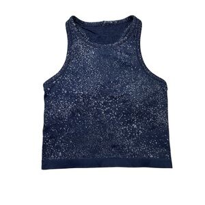 Lululemon Athletica Blue Speckled Ebb Tank